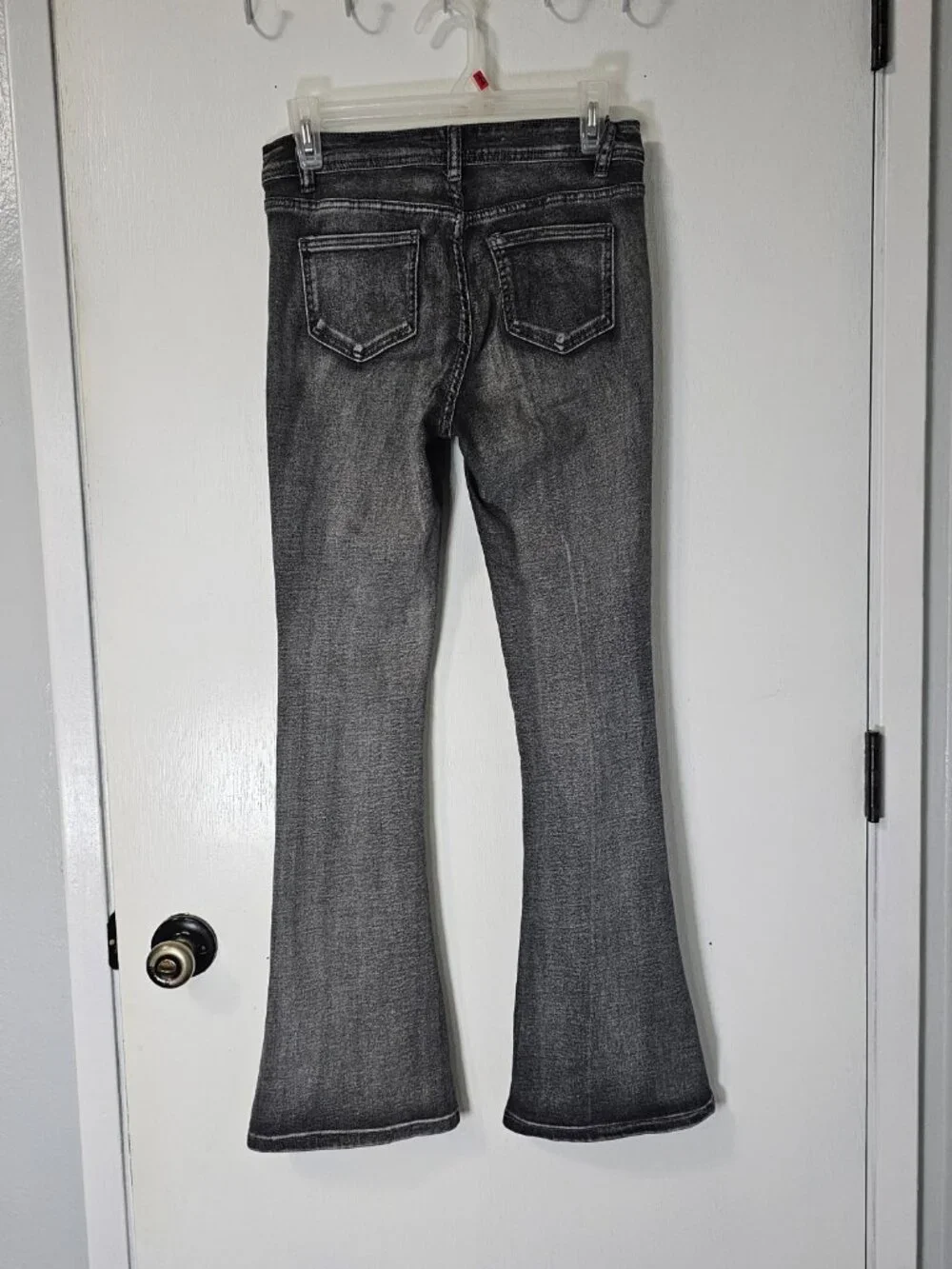 Bamboo Stretch Black Faded Bootleg Women's Jeans - Size 9